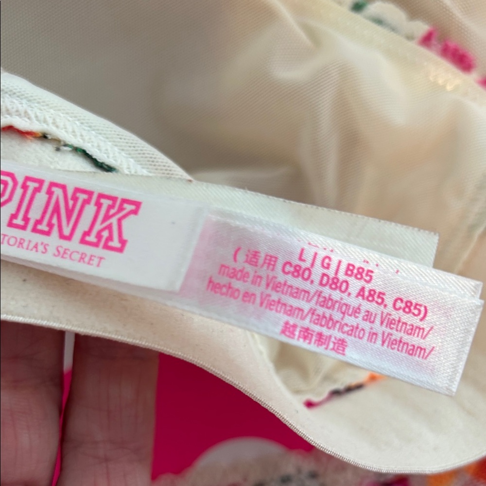 PINK Victoria's Secret Floral Lace Lingerie Set - Picture 4 of 7